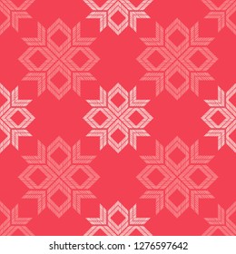 Ethnic boho seamless pattern. Mosaic of striped figures. Traditional ornament. Tribal pattern. Folk motif. Can be used for wallpaper, textile, invitation card, wrapping, web page background.