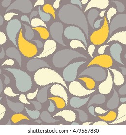 Ethnic boho seamless pattern with Paisley. Repeating background. Cloth design, wallpaper.