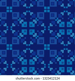 Ethnic boho seamless pattern. Patchwork texture. Weaving. Traditional ornament. Tribal pattern. Folk motif. Can be used for wallpaper, textile, invitation card, wrapping, web page background.
