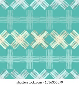 Ethnic boho seamless pattern. Patchwork texture. Weaving. Traditional ornament. Tribal pattern. Folk motif. Can be used for wallpaper, textile, invitation card, wrapping, web page background.