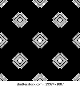 Ethnic boho seamless pattern. Patchwork texture. Weaving. Traditional ornament. Tribal pattern. Folk motif. Can be used for wallpaper, textile, invitation card, wrapping, web page background.