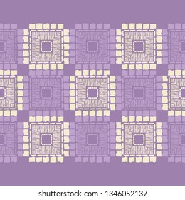 Ethnic boho seamless pattern. Patchwork texture. Weaving. Traditional ornament. Tribal pattern. Folk motif. Can be used for wallpaper, textile, invitation card, wrapping, web page background.