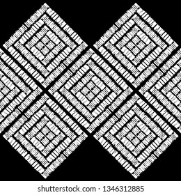 Ethnic boho seamless pattern. Patchwork texture. Weaving. Traditional ornament. Tribal pattern. Folk motif. Can be used for wallpaper, textile, invitation card, wrapping, web page background.