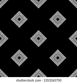 Ethnic boho seamless pattern. Patchwork texture. Weaving. Traditional ornament. Tribal pattern. Folk motif. Can be used for wallpaper, textile, invitation card, wrapping, web page background.
