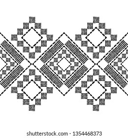 Ethnic boho seamless pattern. Patchwork texture. Weaving. Traditional ornament. Tribal pattern. Folk motif. Can be used for wallpaper, textile, invitation card, wrapping, web page background.