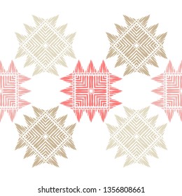 Ethnic boho seamless pattern. Patchwork texture. Weaving. Traditional ornament. Tribal pattern. Folk motif. Can be used for wallpaper, textile, invitation card, wrapping, web page background.