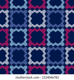 Ethnic boho seamless pattern. Patchwork texture. Traditional ornament. Tribal pattern. Folk motif. Vector illustration for web design or print.
