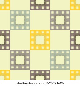 Ethnic boho seamless pattern. Patchwork texture. Traditional ornament. Tribal pattern. Folk motif. Vector illustration for web design or print.