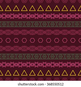 Ethnic boho seamless pattern. Print. Repeating background. Cloth design, wallpaper.