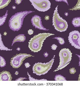 Ethnic boho seamless pattern. Print. Repeating background. Turkish cucumbers. Cloth design, wallpaper.