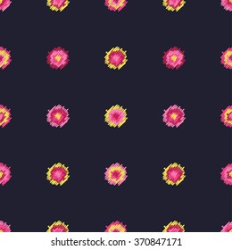 Ethnic boho seamless pattern. Print. Repeating background. Polka dot. Cloth design, wallpaper.