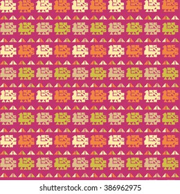 Ethnic boho seamless pattern. Print. Repeating background. Print. Cloth design, wallpaper.