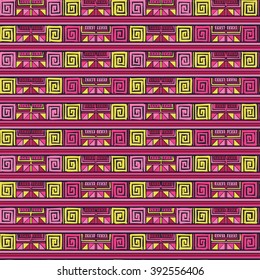 Ethnic boho seamless pattern. Print. Repeating background. Print. Cloth design, wallpaper.