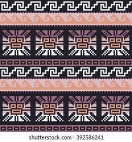 Ethnic boho seamless pattern. Print. Repeating background. Print. Cloth design, wallpaper.