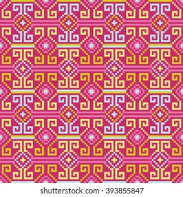 Ethnic boho seamless pattern. Print. Repeating background. Print. Cloth design, wallpaper.
