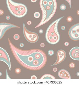 Ethnic boho seamless pattern. Print. Repeating background. Cloth design, wallpaper.