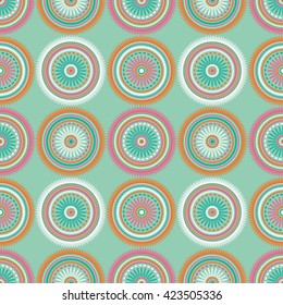 Ethnic boho seamless pattern. Print. Repeating background. Cloth design, wallpaper.