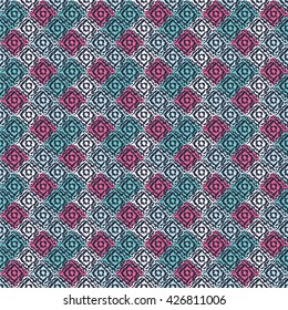 Ethnic boho seamless pattern. Print. Repeating background. Cloth design, wallpaper.