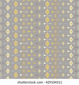 Ethnic boho seamless pattern. Print. Repeating background. Cloth design, wallpaper.