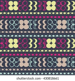 Ethnic boho seamless pattern. Print. Repeating background. Cloth design, wallpaper.
