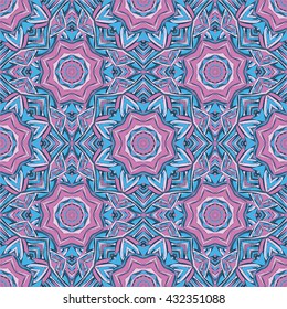 Ethnic boho seamless pattern. Print. Repeating background. Cloth design, wallpaper.