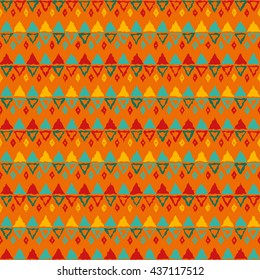 Ethnic boho seamless pattern. Print. Repeating background. Cloth design, wallpaper.