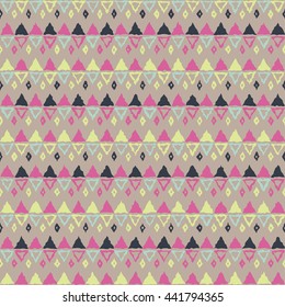 Ethnic boho seamless pattern. Print. Repeating background. Cloth design, wallpaper.