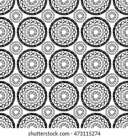 Ethnic boho seamless pattern. Print. Repeating background. Cloth design, wallpaper.