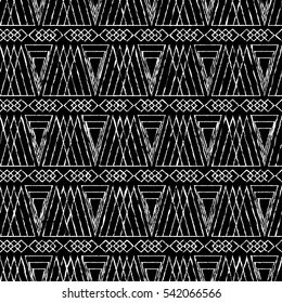 Ethnic boho seamless pattern. Print. Repeating background. Cloth design, wallpaper.