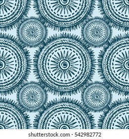 Ethnic boho seamless pattern. Print. Repeating background. Cloth design, wallpaper.

