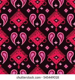 Ethnic boho seamless pattern. Print. Repeating background. Cloth design, wallpaper.