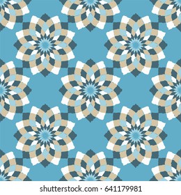 Ethnic boho seamless pattern. Retro motif. Sacred geometry.
