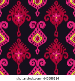 Ethnic boho seamless pattern. Retro motif. Vector illustration.

