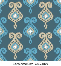 Ethnische Boho nahtlose Muster. Retro-Motiv. Vektorgrafik.
