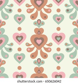 Ethnic boho seamless pattern. Retro motif. Vector illustration.
