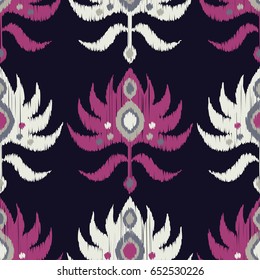 Ethnic boho seamless pattern. Retro motif. Vector illustration. Textile rapport.
