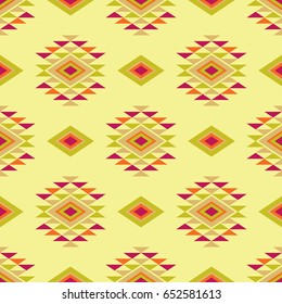Ethnic boho seamless pattern. Retro motif. Vector illustration. Textile rapport.
