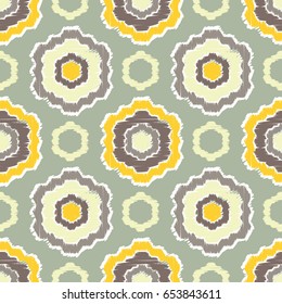 Ethnic boho seamless pattern. Retro motif. Vector illustration. Textile rapport.

