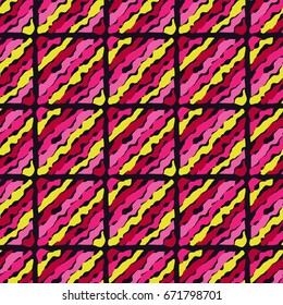 Ethnic boho seamless pattern. Retro motif. Vector illustration. Textile rapport.