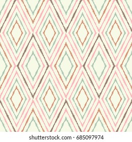 Ethnic boho seamless pattern. Retro motif. Textile rapport.