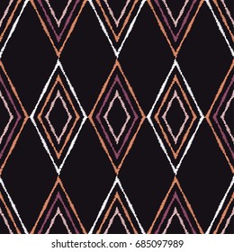Ethnic boho seamless pattern. Retro motif. Textile rapport.