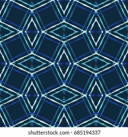 Ethnic boho seamless pattern. Retro motif. Textile rapport.