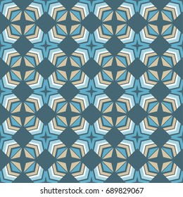 Ethnic boho seamless pattern. Retro motif. Textile rapport.