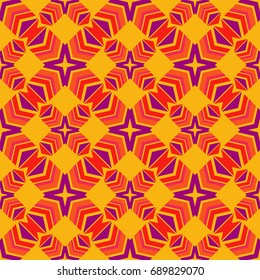 Ethnic boho seamless pattern. Retro motif. Textile rapport.