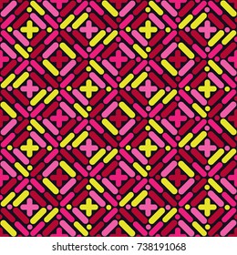 Ethnic boho seamless pattern. Retro motif. Textile rapport.