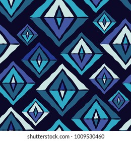 Ethnic boho seamless pattern. Scribble texture. Folk motif. Textile rapport.