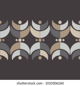 Ethnic boho seamless pattern. Scribble texture. Folk motif. Textile rapport.