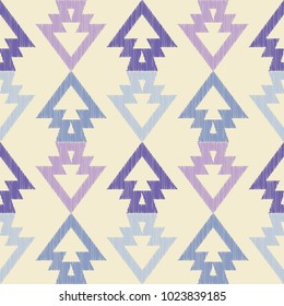 Ethnic boho seamless pattern. Scribble texture. Folk motif. Textile rapport.