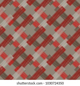 Ethnic boho seamless pattern. Scribble texture. Folk motif. Textile rapport.