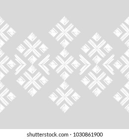 Ethnic boho seamless pattern. Scribble texture. Folk motif. Textile rapport.